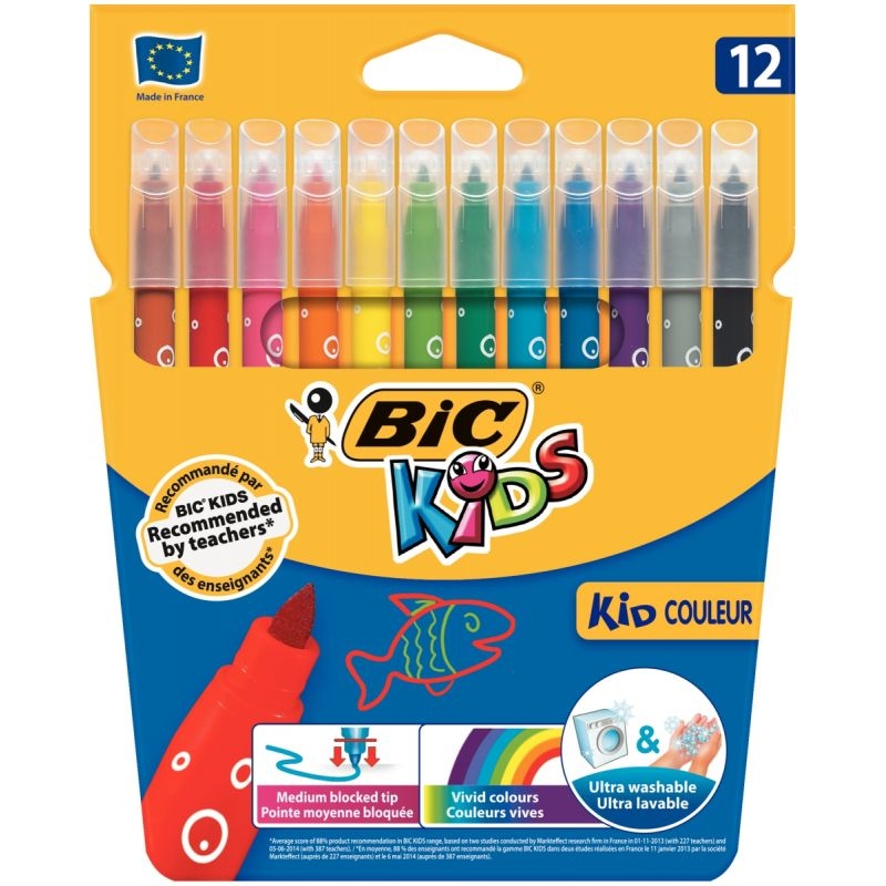 Lot de 12 pochettes 12 kids couleurs dont 2 gratuits