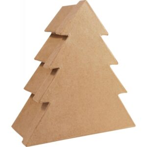 Lot de 2 boites maxi sapin en carton brun