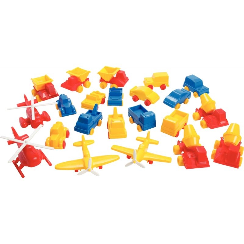 Lot de 22 véhicules assortis en plastique