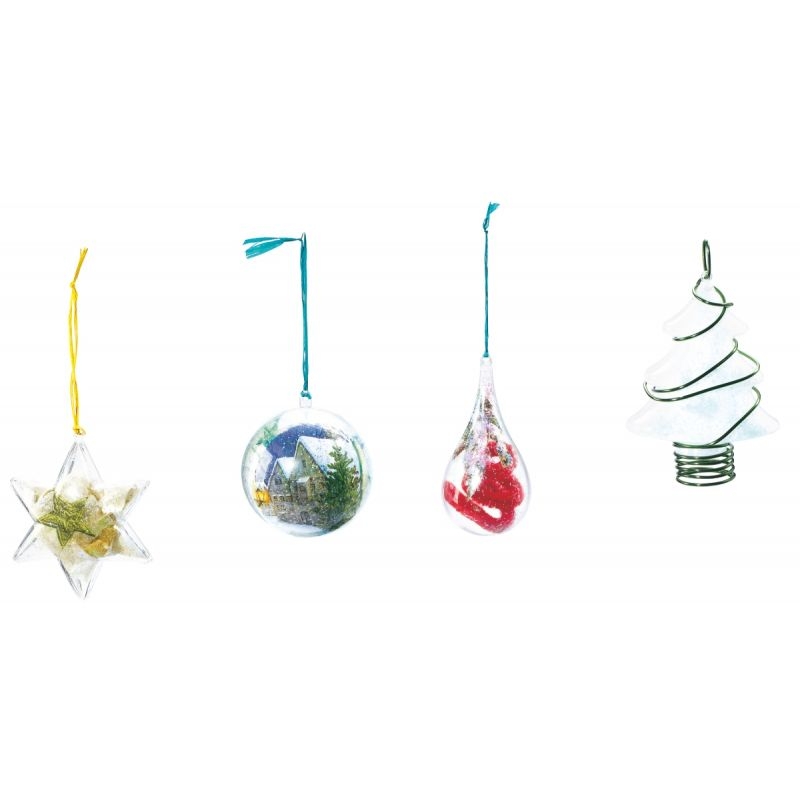 Lot de 24 objets en plastique cristal à décorer dont 4 gratuits