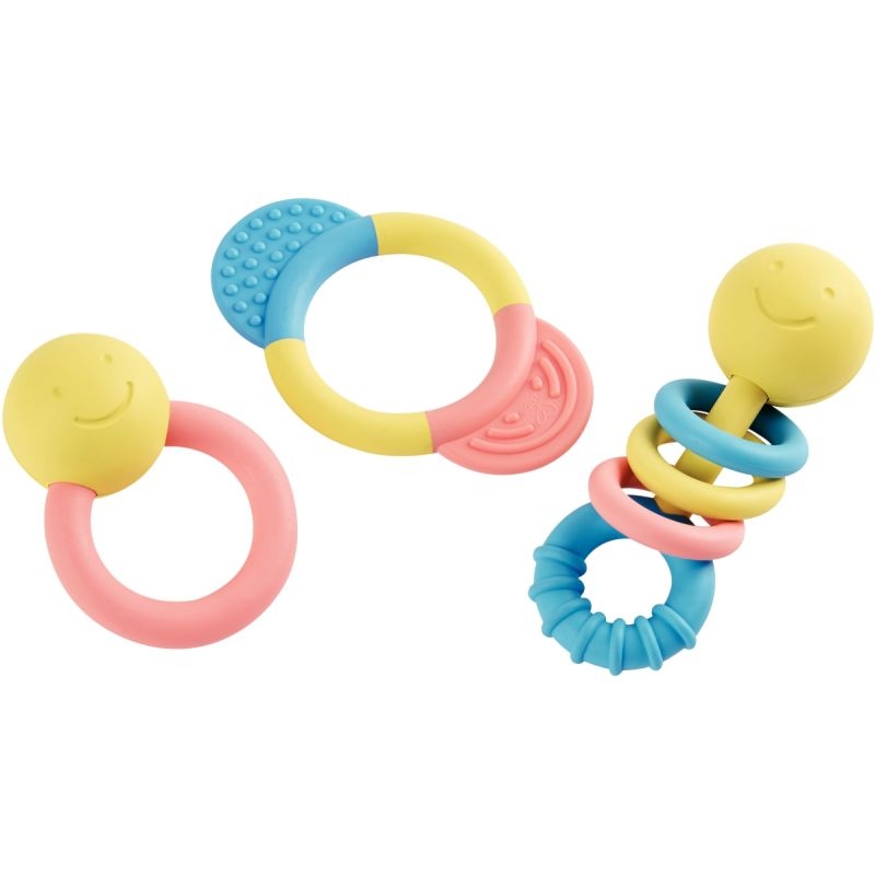 Lot De Jouets Hochets Divers Pour Bébé - Occasion - Couleurs Variées