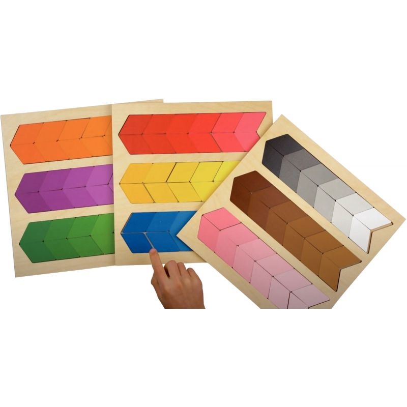 Lot de 3 puzzles nuanciers couleurs