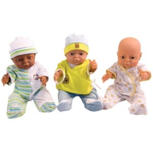 Lot de 3 pyjamas mixte pour poupées de 40 à 42 cm