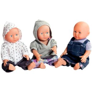 Lot de 3 tenues mixte pour poupées de 40 à 42 cm assortiment N°2
