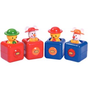 Lot de 4 cache-cache animaux TOLO