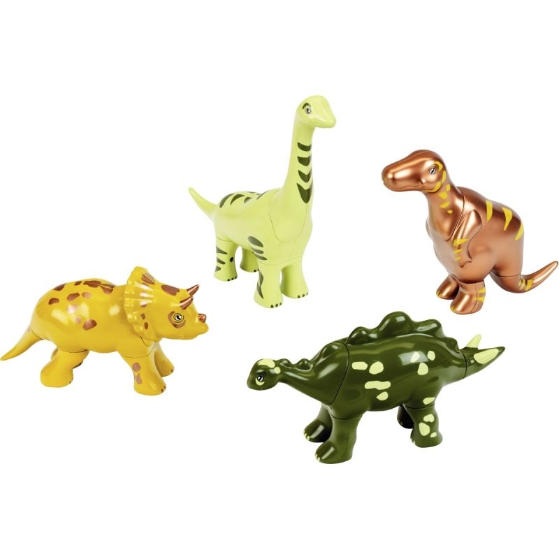 Lot de 4 puzzles 3D magnétiques, les dinosaures