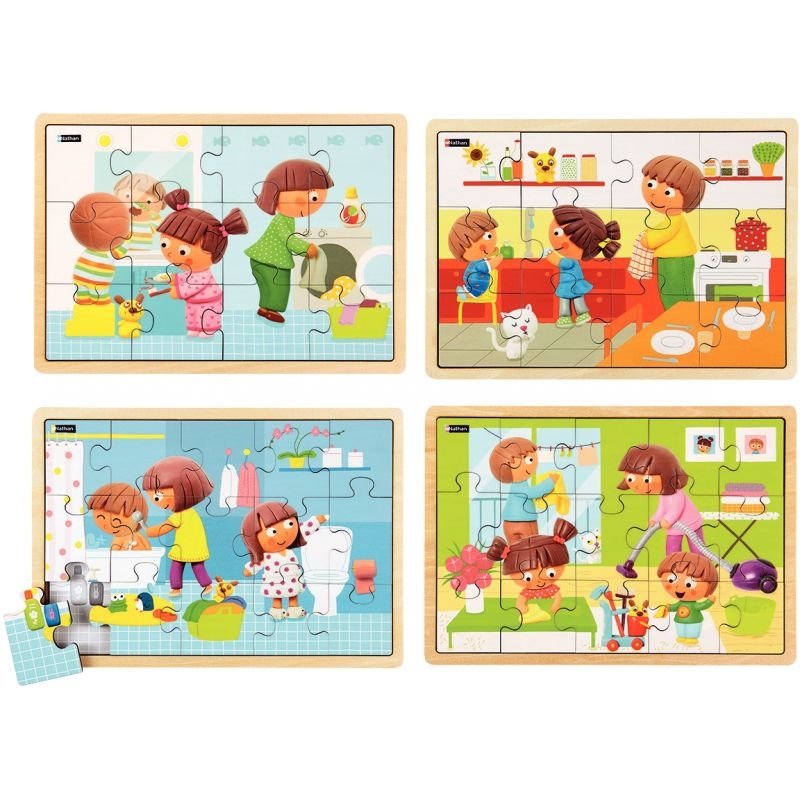 Lot de 10 feuilles de puzzle vierges à dessiner, 10 x 15 cm, 24 pièces par feuille, puzzle personnalisé tout blanc pour écriture, dessin, mariage, fêtes d'anniversaire et travaux manuels