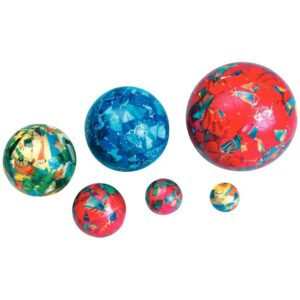 Lot de 5 boules en styropor blanches diamètre 10 cm