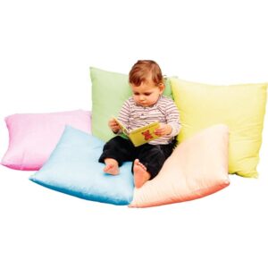 Lot de 5 coussins pastel