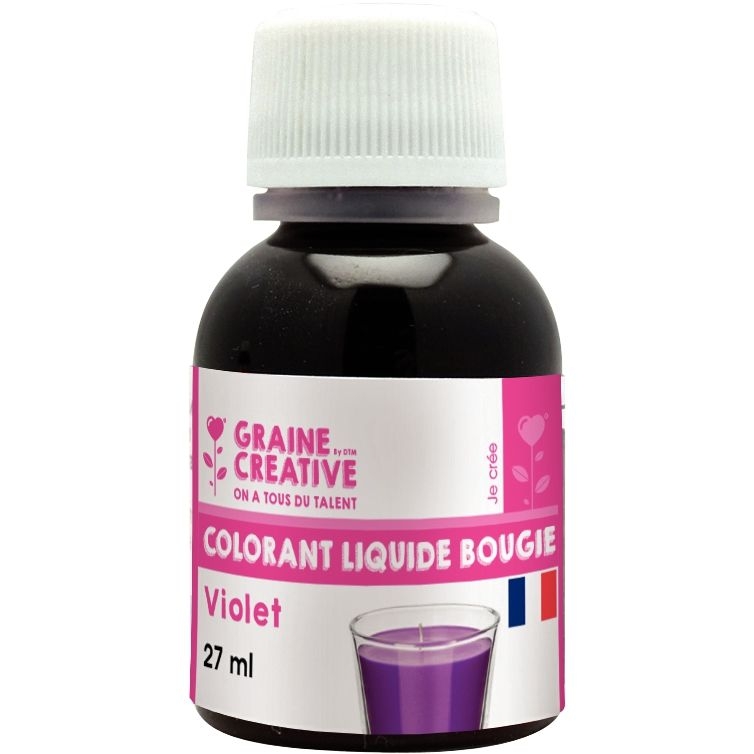 Lot de 5 flacons de 27ml de colorant liquide pour bougie