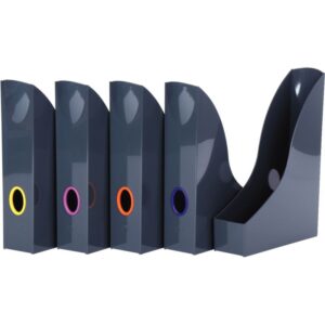 Lot de 5 portes-revues Varicolor anthracite