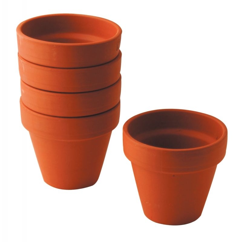 Très joli lot de 5 pots en verre ambré jaune avec son couvercle