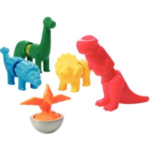 Lot de 5 puzzles magnétiques, les dinosaures