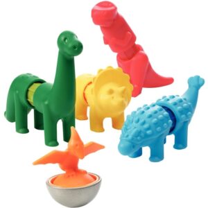 Lot de 5 puzzles magnétiques, les dinosaures