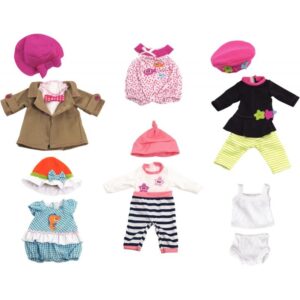 Lot de 5 tenues fille 30 cm + sous vêtements