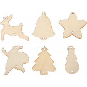 Lot de 54 petites décorations de Noël assorties