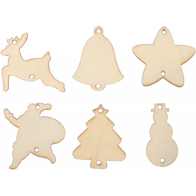 Lot de 54 petites décorations de Noël assorties