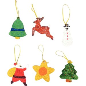 Lot de 54 petites décorations de Noël assorties