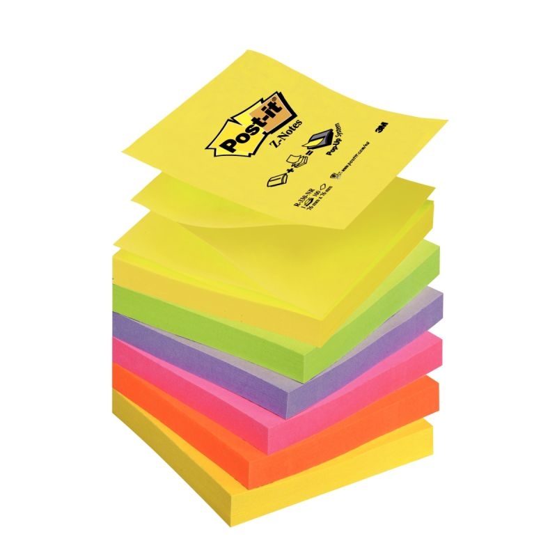 Lot de 6 blocs z-notes repositionnables