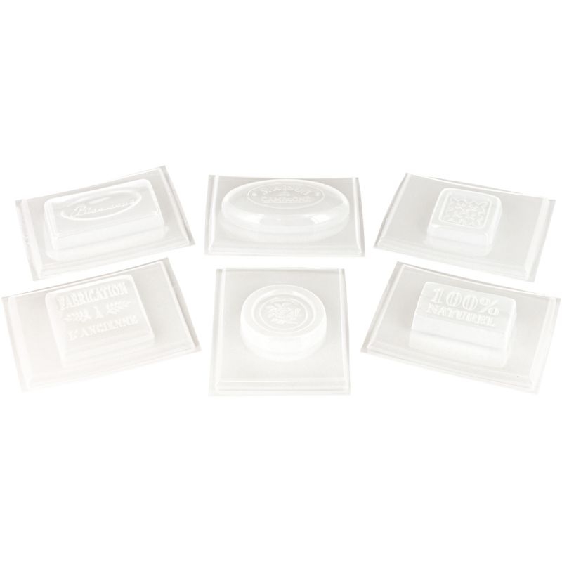 Lot de 6 mini moules pour savon formes anciennes