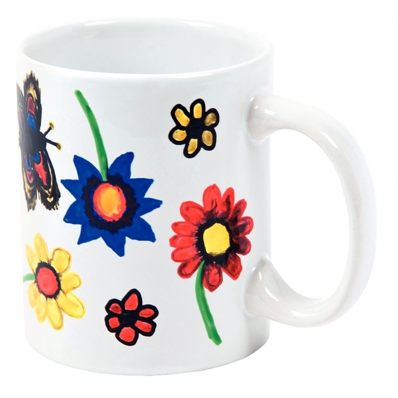 Lot de 6 mugs en porcelaine