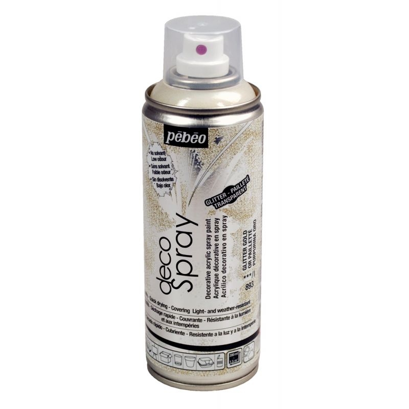 Lot de 6 sprays 200ml de peintures acryliques