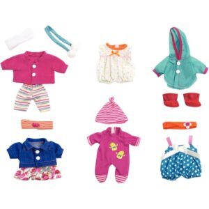 Lot de 6 tenues fille 21 cm