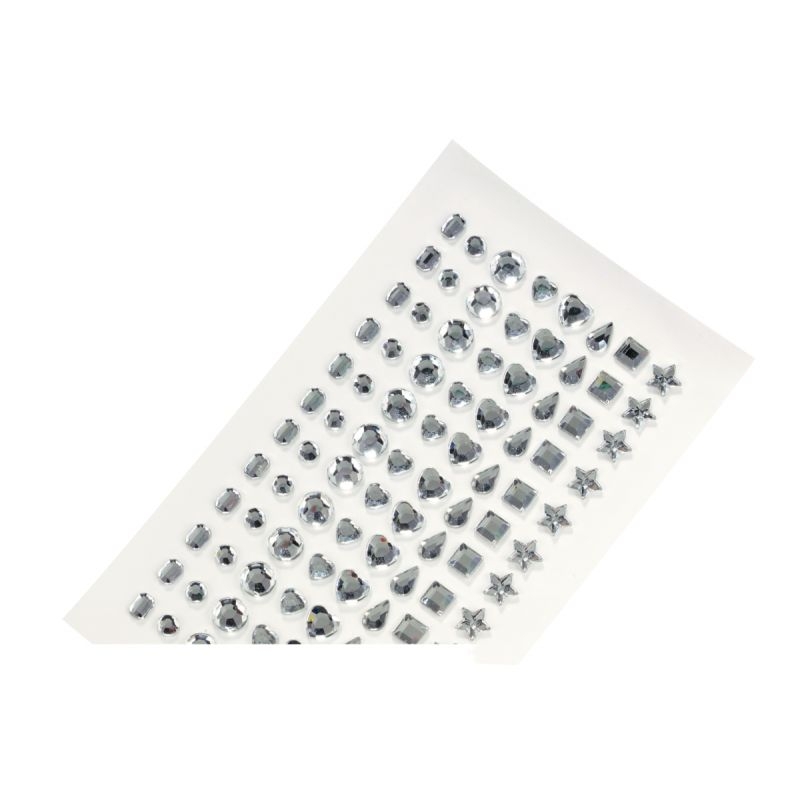 Lot 230 Strass à Coudre Formes Mixtes - Pierres Scintillantes 4 Trous Acrylique Transparent