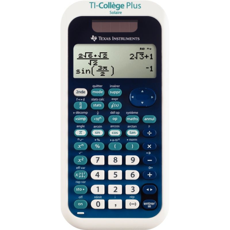 Calculatrice scientifique Texas Instrument TI-collège solaire