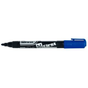 Marqueur permanent indélébile universel First pointe ogive 1 à 3 mm bleu