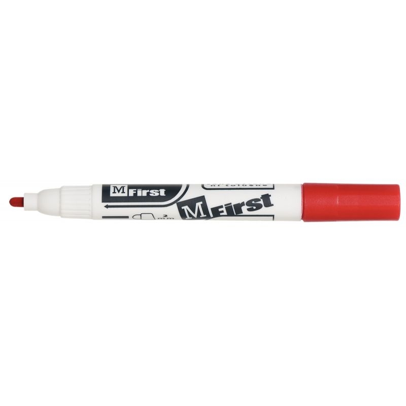 Marqueur pour tableau blanc MFirst pointe ogive 1 à 3 mm rouge