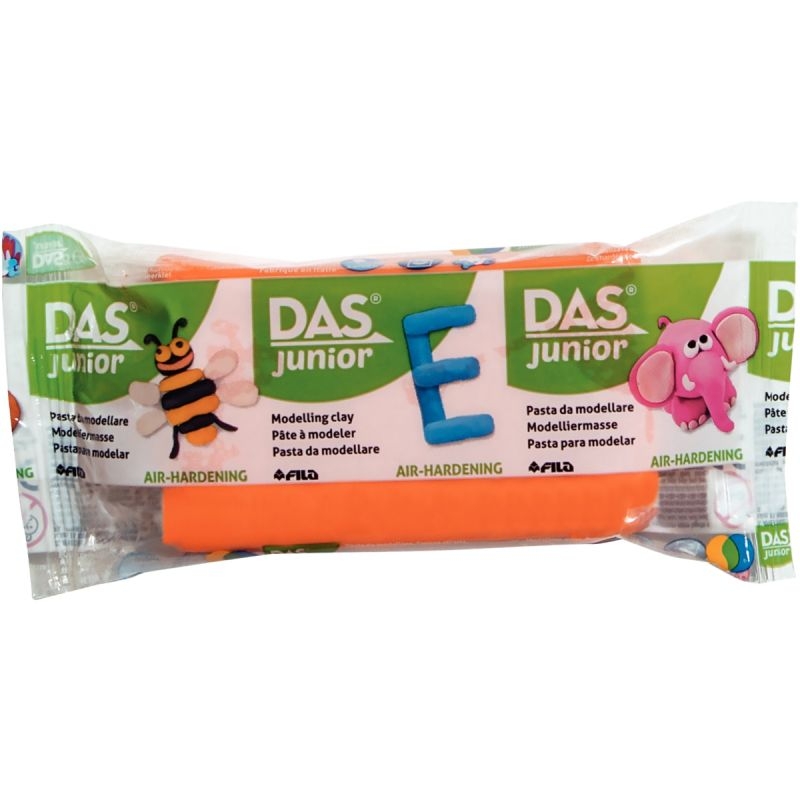 Pack de 10 pains de 100 grammes de pâte à modeler colorée DAS JUNIOR couleurs assorties