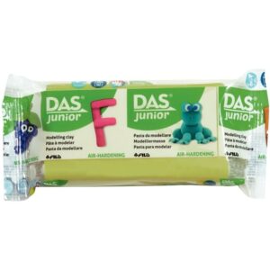 Pack de 10 pains de 100 grammes de pâte à modeler colorée DAS JUNIOR couleurs assorties