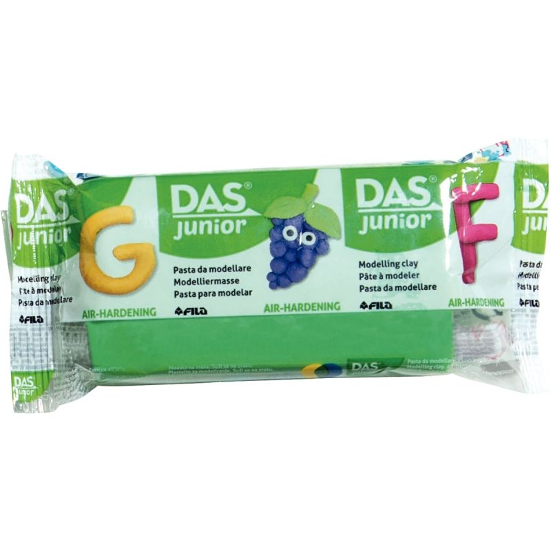 Pack de 10 pains de 100 grammes de pâte à modeler colorée DAS JUNIOR couleurs assorties