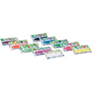 Pack de 10 pains de 100 grammes de pâte à modeler colorée DAS JUNIOR couleurs assorties