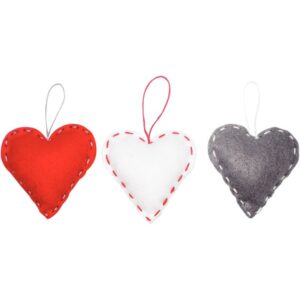 Pack de 30 cœurs en feutrine à coudre