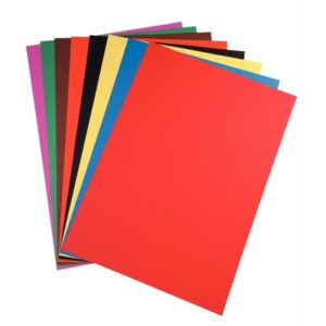 Paquet 25 feuilles CARTA 210g 50×70 cm couleurs assorties