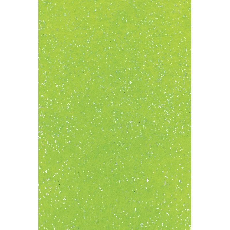 Paquet de 10 coupons de feutrine adhésive format 20 x 30 cm, coloris assortis pailletés