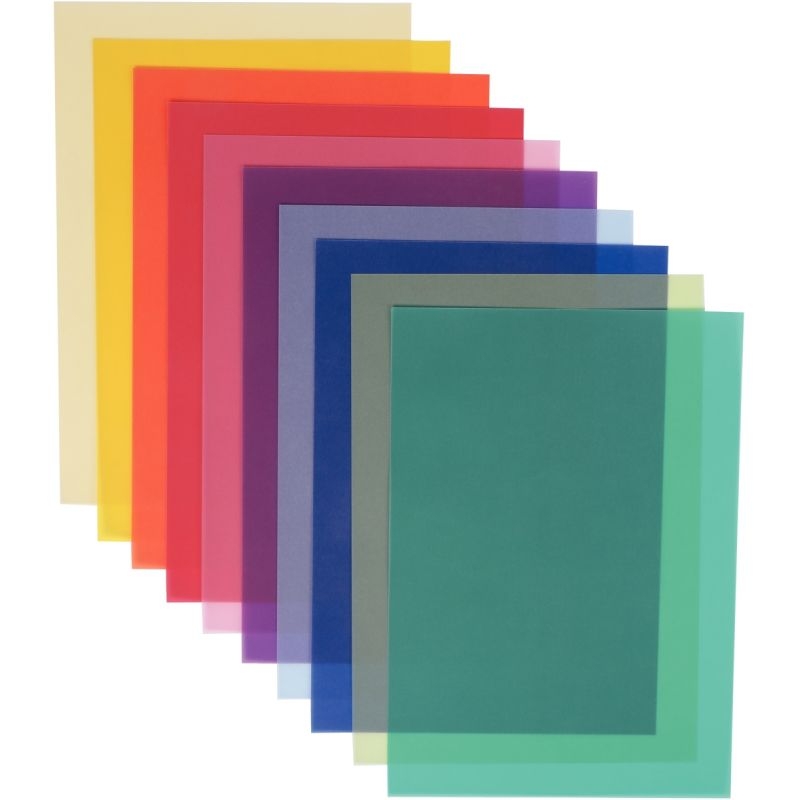 Paquet de 10 feuilles calque A4 couleurs assorties