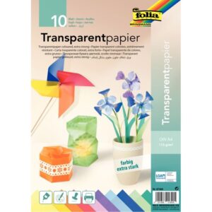 Paquet de 10 feuilles calque A4 couleurs assorties