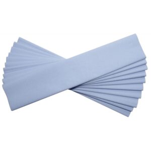 Paquet de 10 feuilles crépon ordinaire 200×50 cm  bleu clair