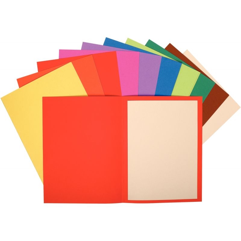 Paquet de 100 chemises rigides FLASH couleurs assorties