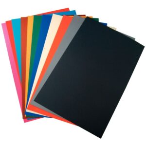 Paquet de 100 feuilles cartoline bicolore 21×29.7cm 150 g couleurs assorties