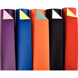 Paquet de 100 feuilles cartoline bicolore 21×29.7cm 150 g couleurs assorties