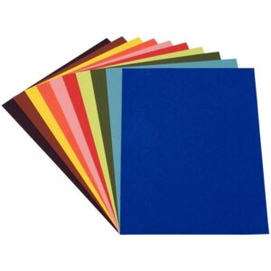 Paquet de 100 feuilles de papier couleur 120g format 21×29,7cm 10 assortis