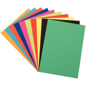 Paquet de 100 feuilles à dessin de couleurs 50X65 250G