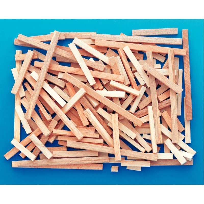 Paquet de 200 bâtonnets rectangulaires longueurs assorties