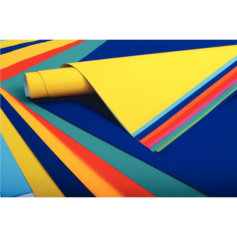 Paquet de 25 feuilles affiche couleurs éclatantes 85g format 60x80cm couleurs assorties