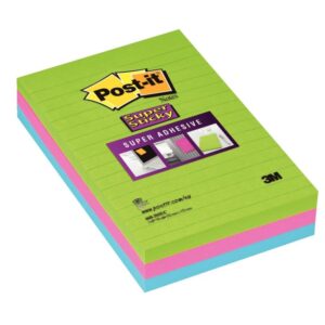 Paquet de 3 blocs Notes Super Sticky de 90 feuilles