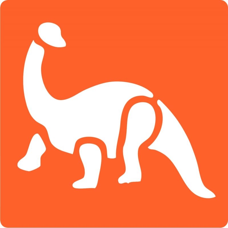 Paquet de 6 pochoirs en plastique thème dinosaure